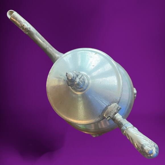 Vintage Silver-Plated Footed Tea Server - Picture 12 of 13